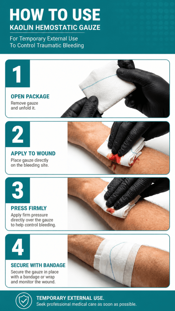 Kaolin Hemostatic Gauze detail image