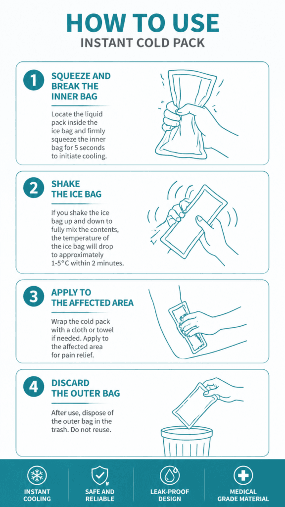Disposable Instant Ice Pack for First Aid and Emergency Cooling detail image
