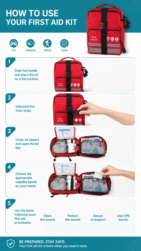 Multi-Compartment First Aid Kit Bag detail image