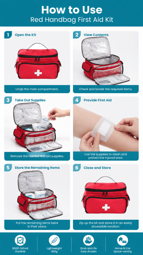 Double-Layer First Aid Kit Bag (Without Shoulder Strap) detail image