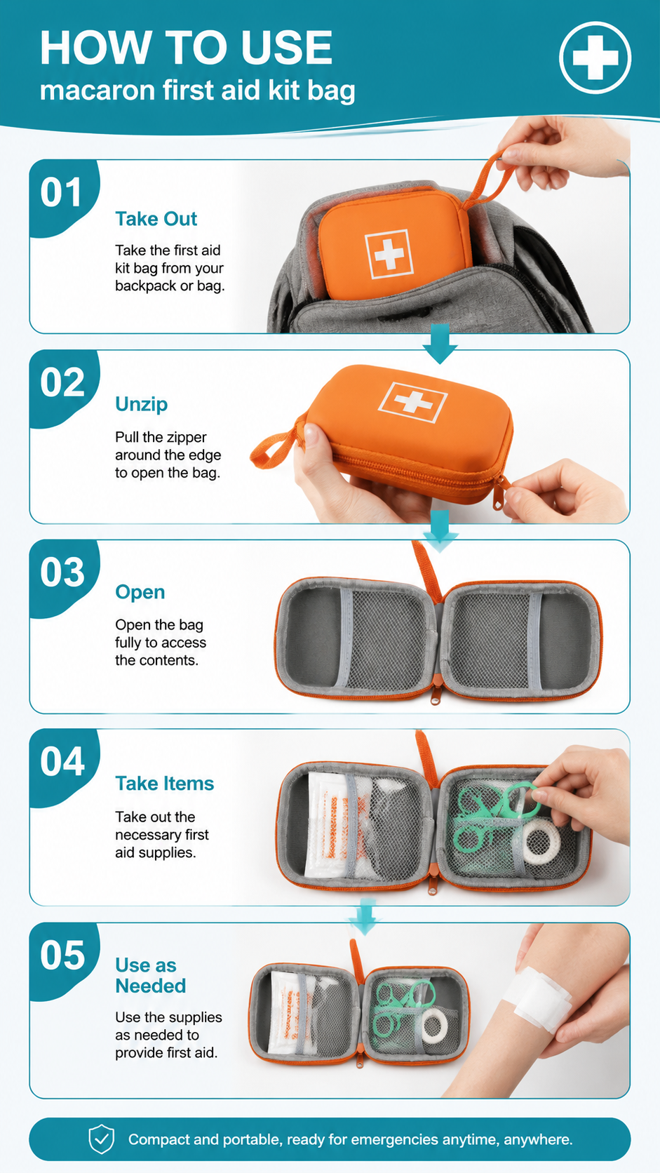 Mini First Aid Kit Bag detail image