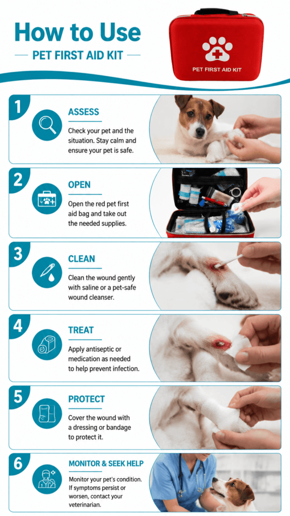 Pet First Aid Hand Kit Bag detail image