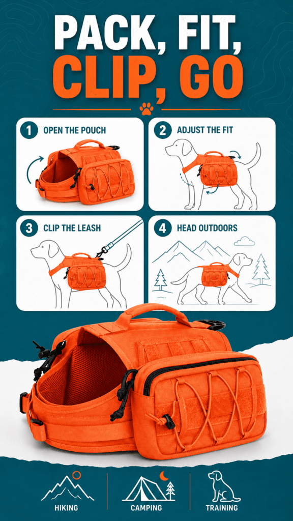 Dog Tactical Backpack detail image