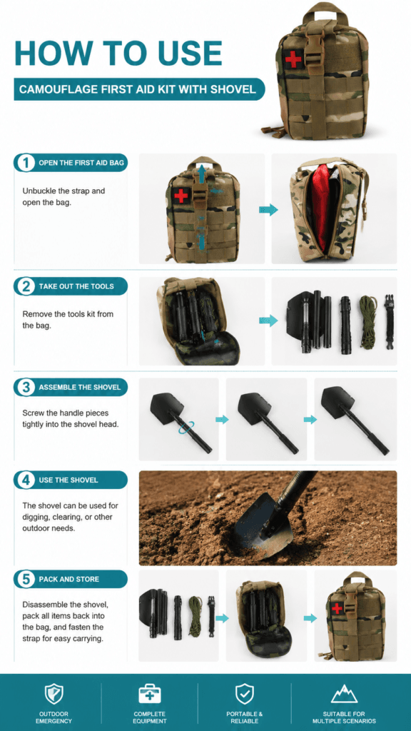 MOLLE Tactical Portable First Aid Kit detail image