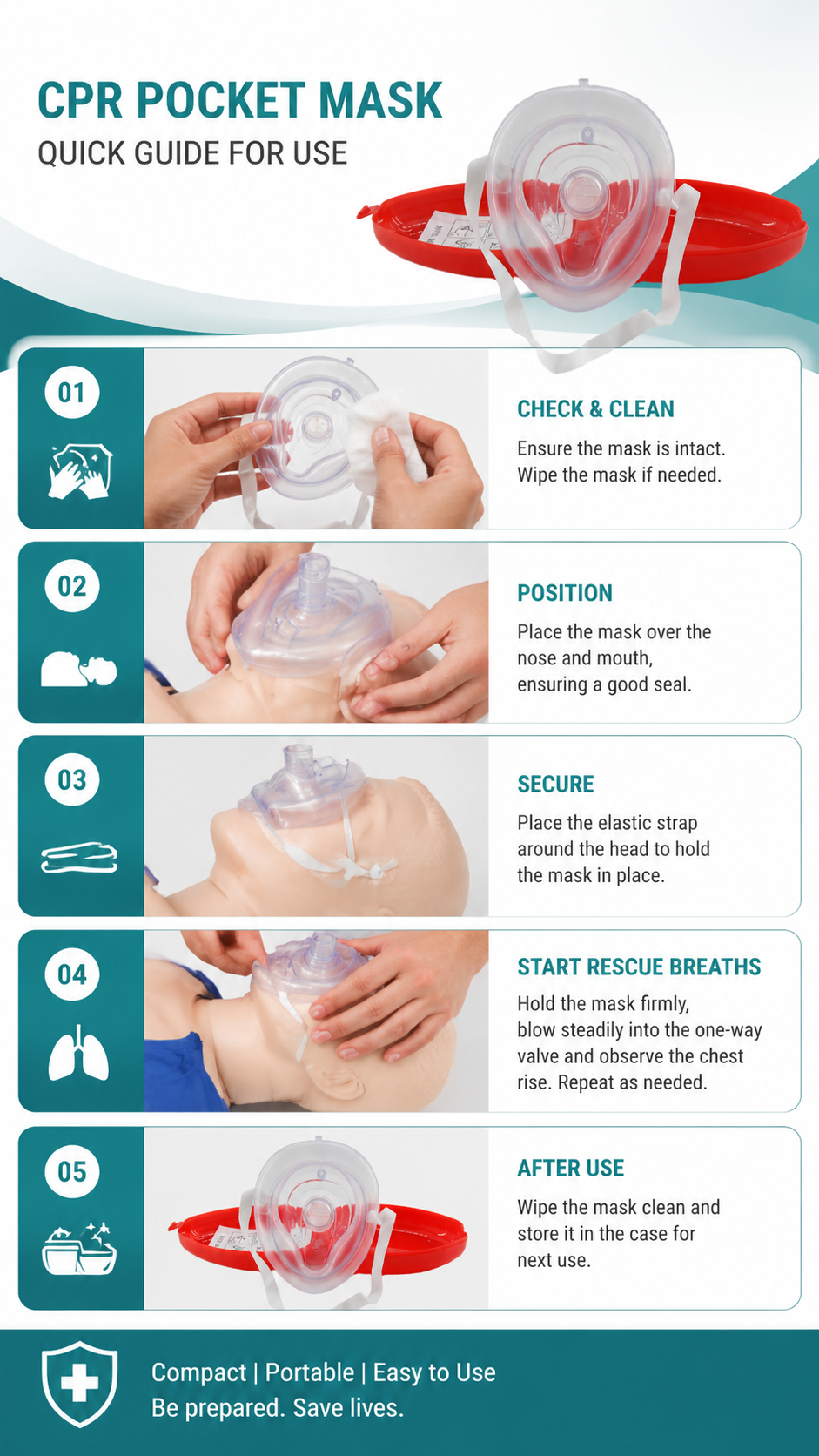 CPR Pocket Mask with Air Bag detail image