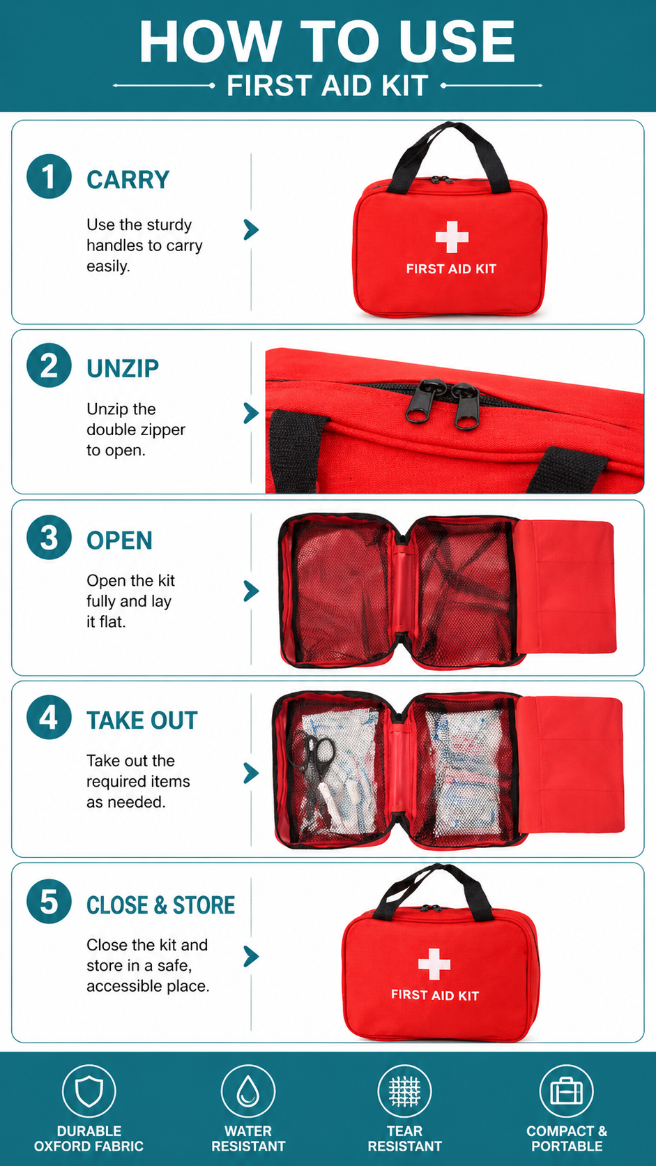 Compact Soft First Aid Kit detail image