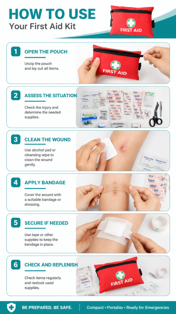 Portable First Aid Cloth Kit detail image