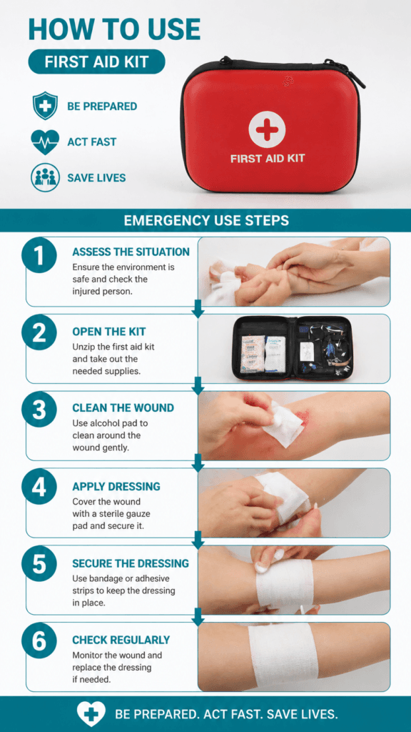 Compact Hard Shell First Aid Kit-EVA PU Material detail image