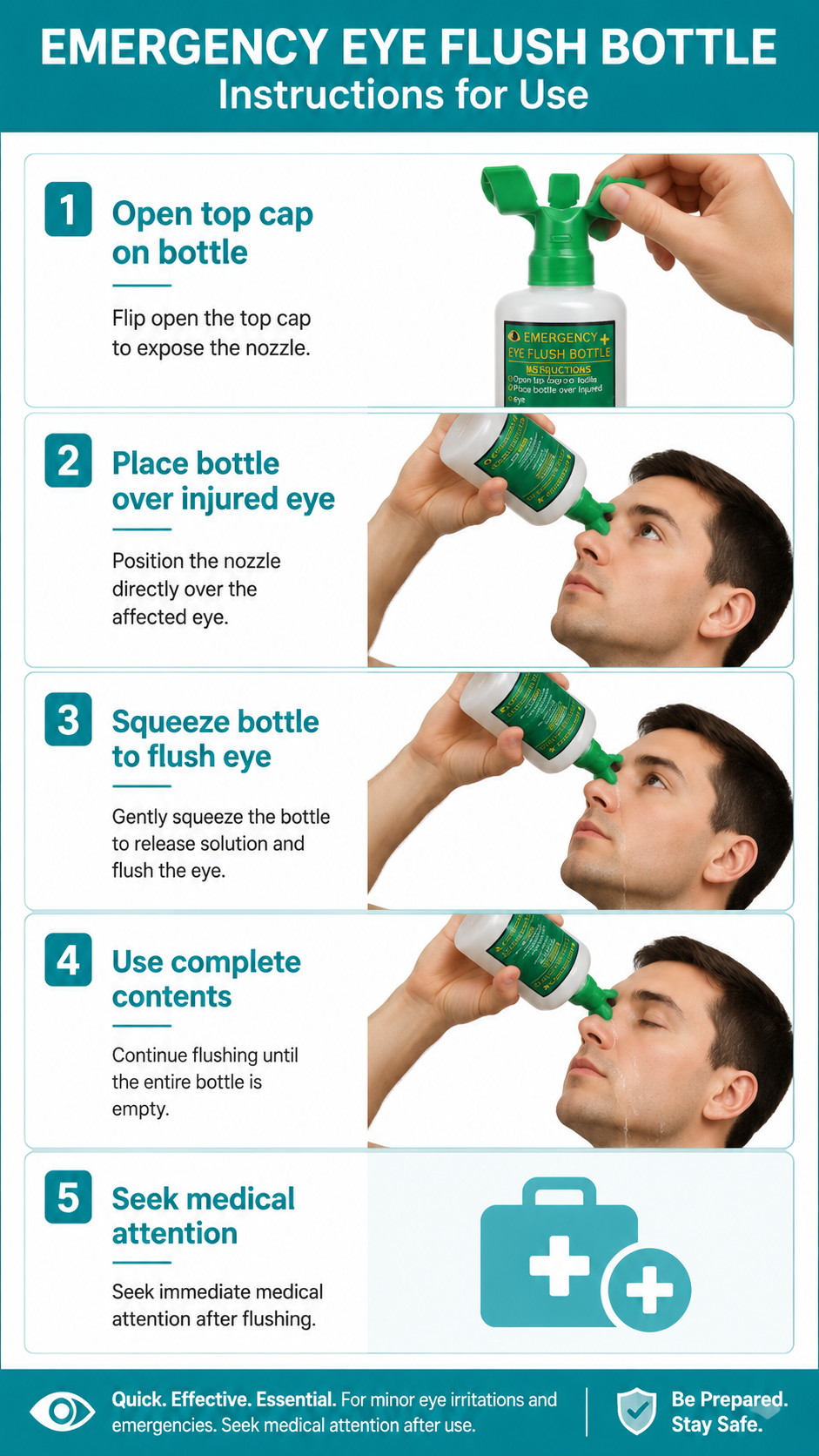 Portable Emergency Eye & Skin Wash Kit detail image