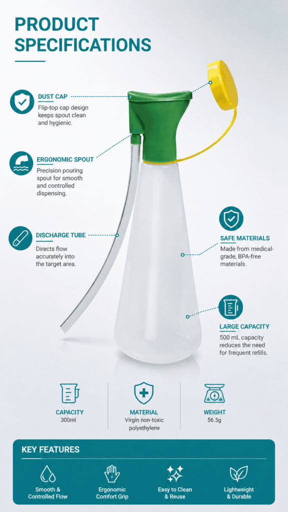 Portable Handheld Emergency Eye & Skin Wash Bottle detail image