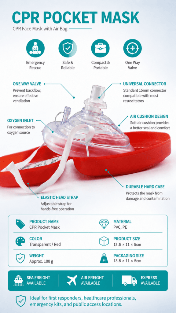 CPR Pocket Mask with Air Bag detail image