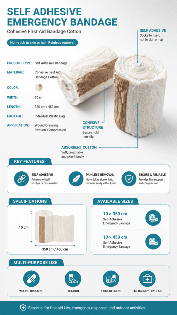 Self-Adhesive Emergency Bandage detail image