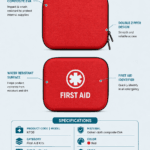 Compact Hard Shell First Aid Kit-Oxford Fabric Material detail image