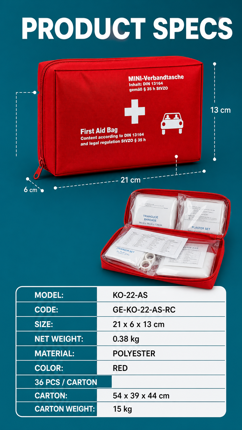 Car First Aid Kit detail image