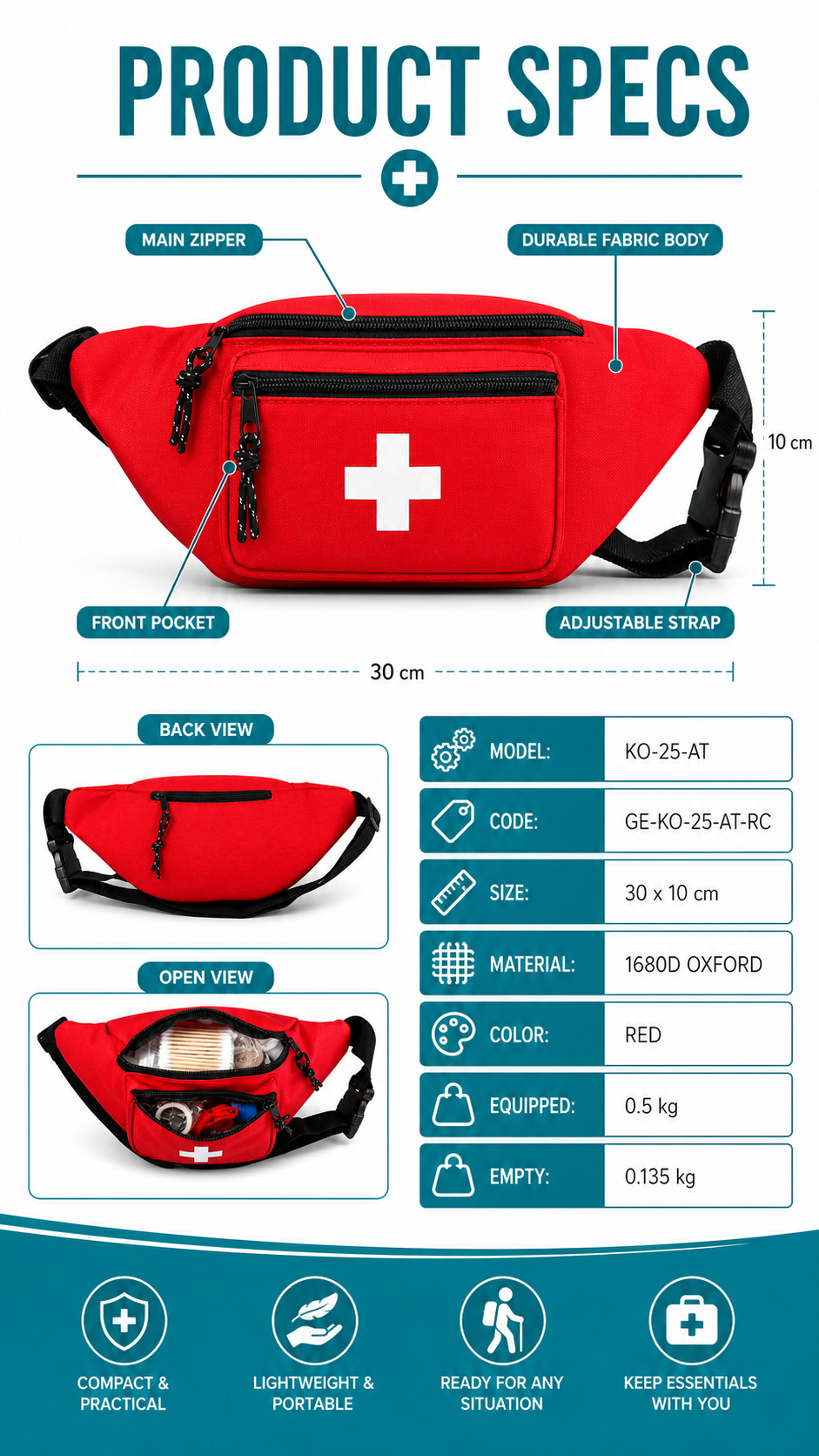 First Aid Waist Pack detail image