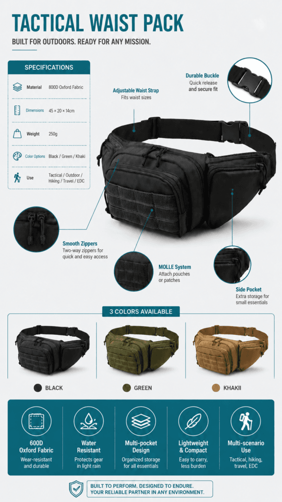 Tactical Waist Bag detail image