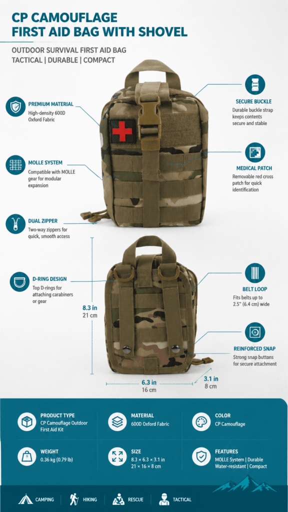 MOLLE Tactical Portable First Aid Kit detail image