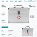 Aluminum Alloy First Aid Kit Box detail image