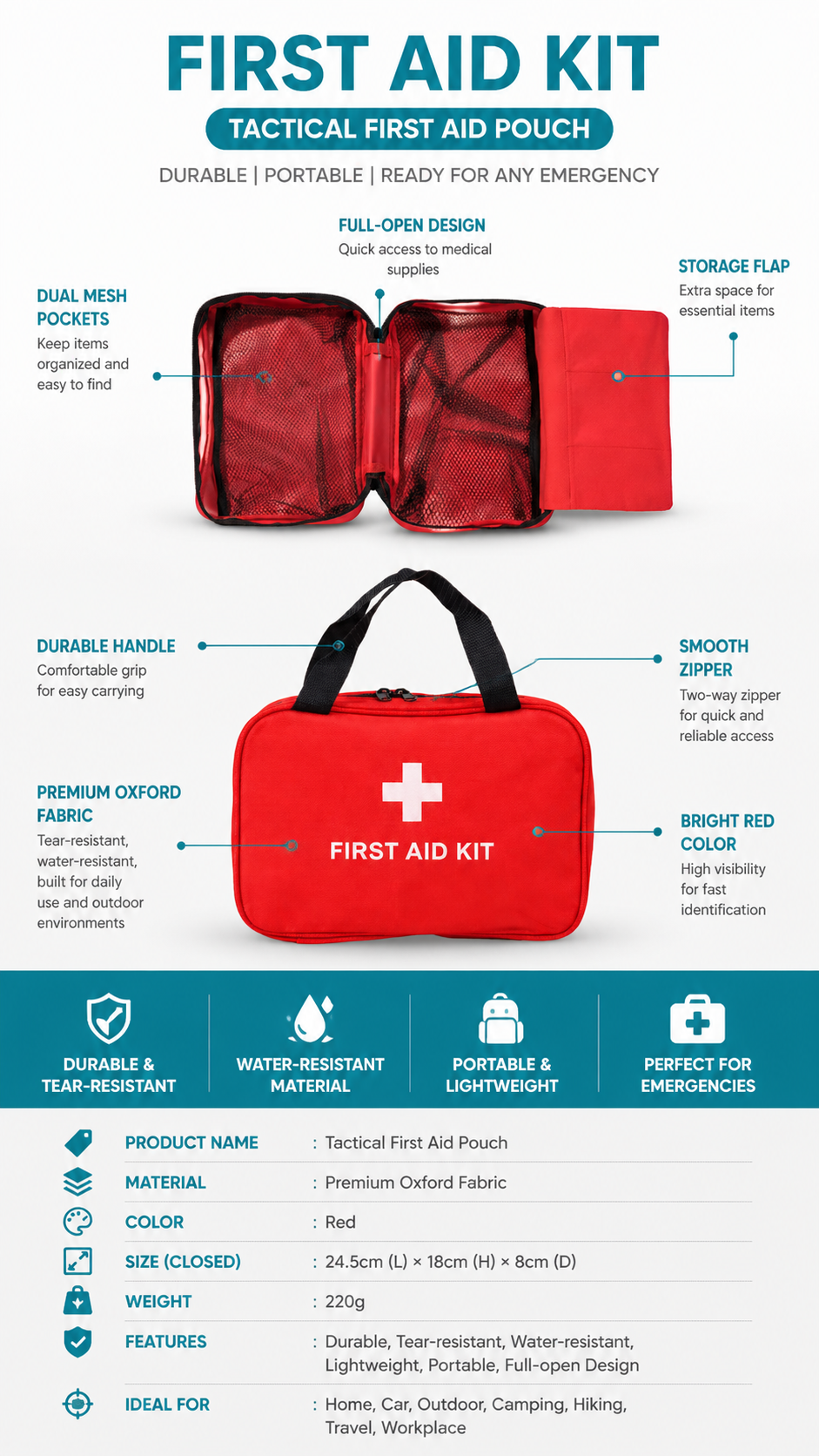 Compact Soft First Aid Kit detail image