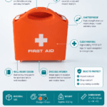 Wall-Mount First Aid Kit – Curved Handle-ABS Material detail image