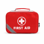 Compact First Aid Kit Bag with Slanted Reflective Strip detail image