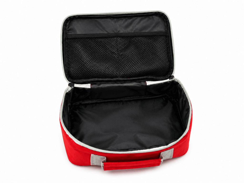 Compact First Aid Kit Bag with Slanted Reflective Strip detail image