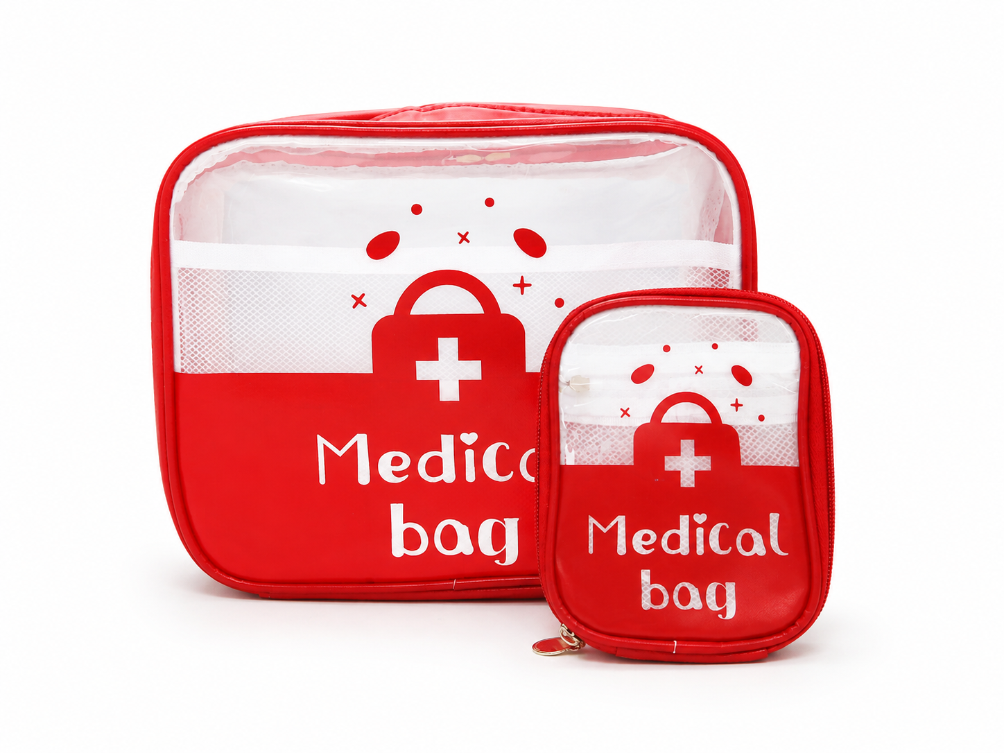 Semi-Transparent PVC First Aid Kit Bag