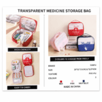Semi-Transparent PVC First Aid Kit Bag detail image
