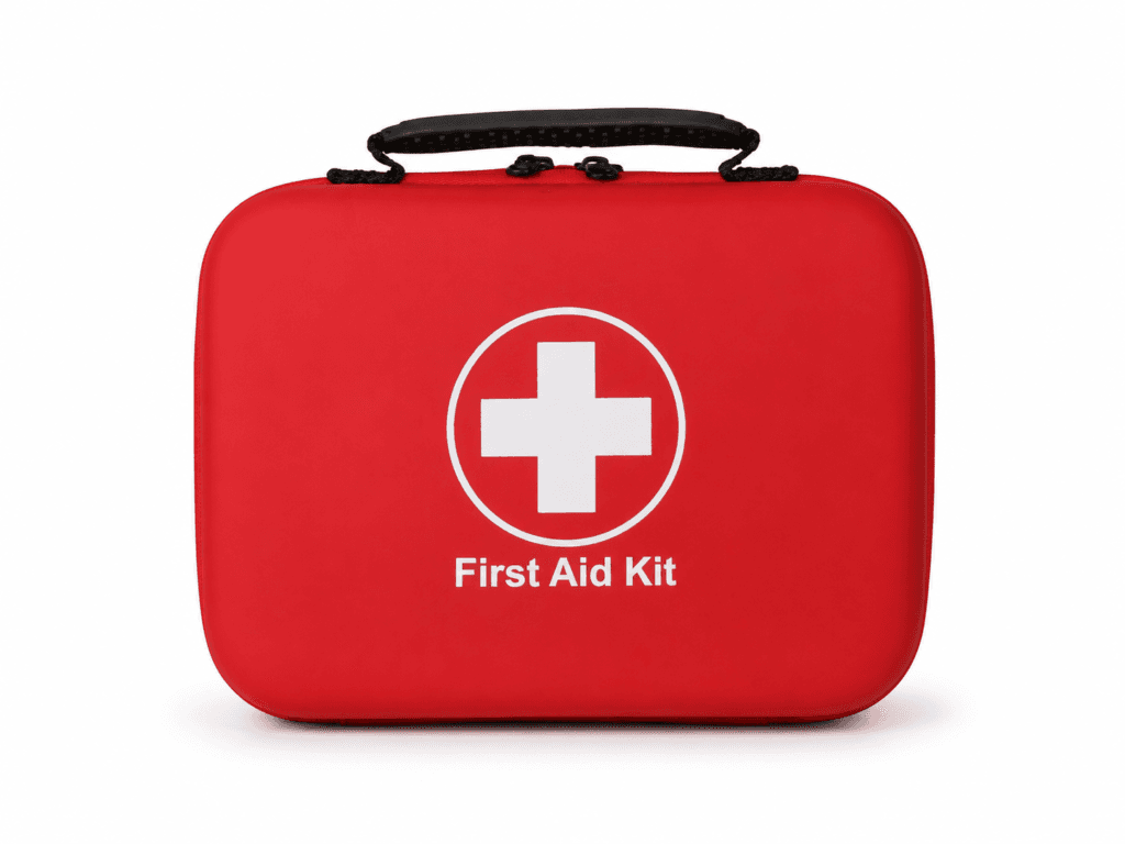 Portable Hard First Aid Kit with Plastic Handle