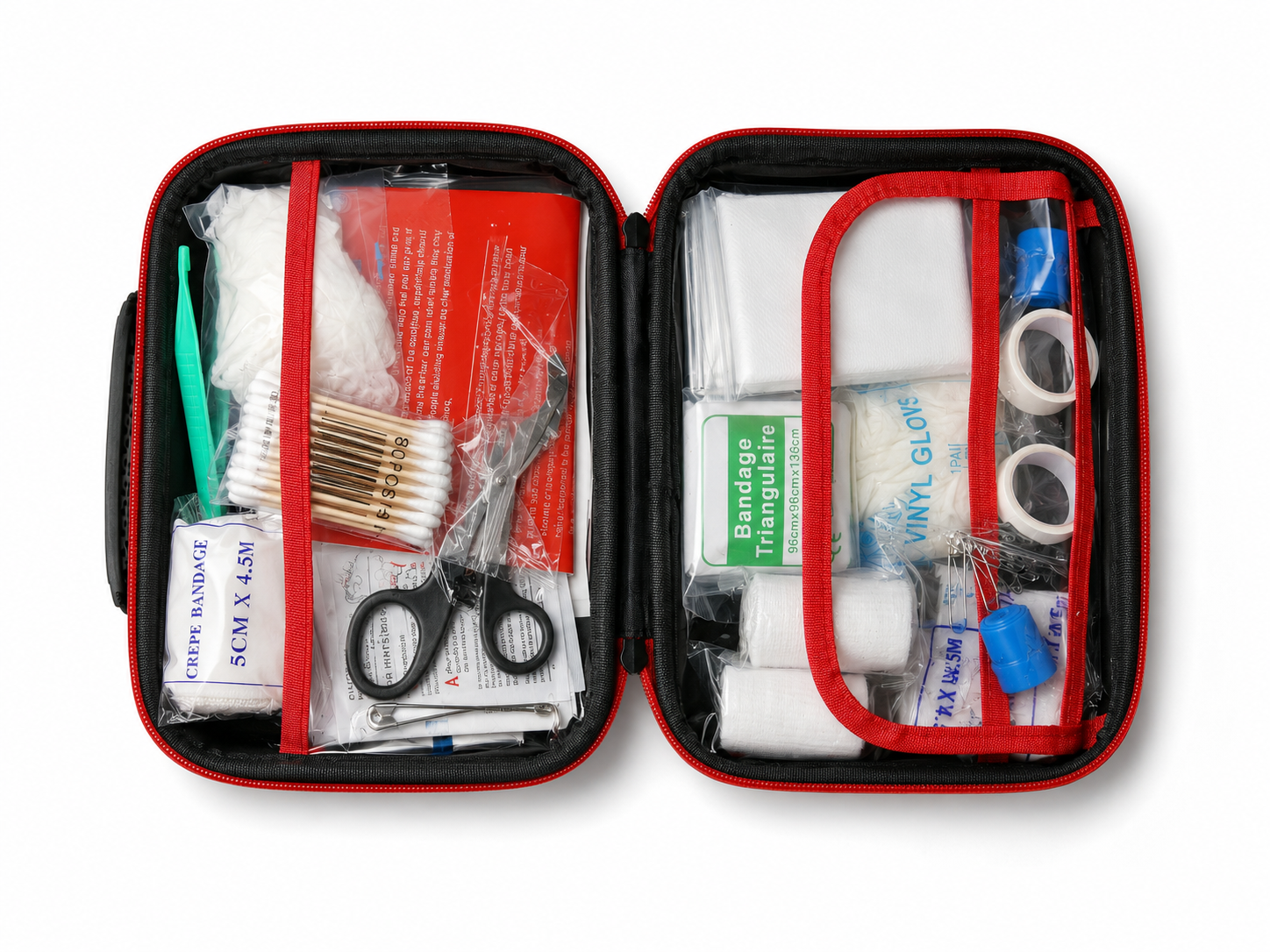 Portable Hard First Aid Kit with Plastic Handle detail image