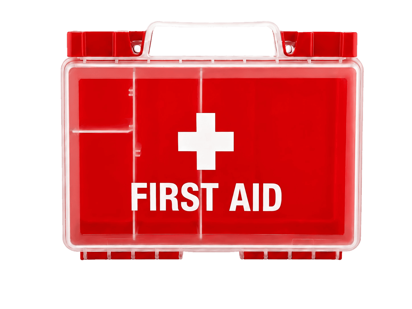 Single-layer Transparent Slide Latch First Aid Kit