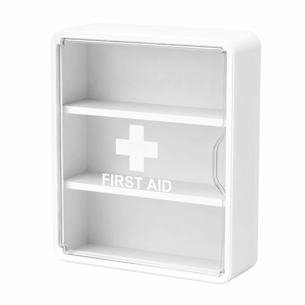 Wall-Mounted First Aid Kit with Transparent Panel