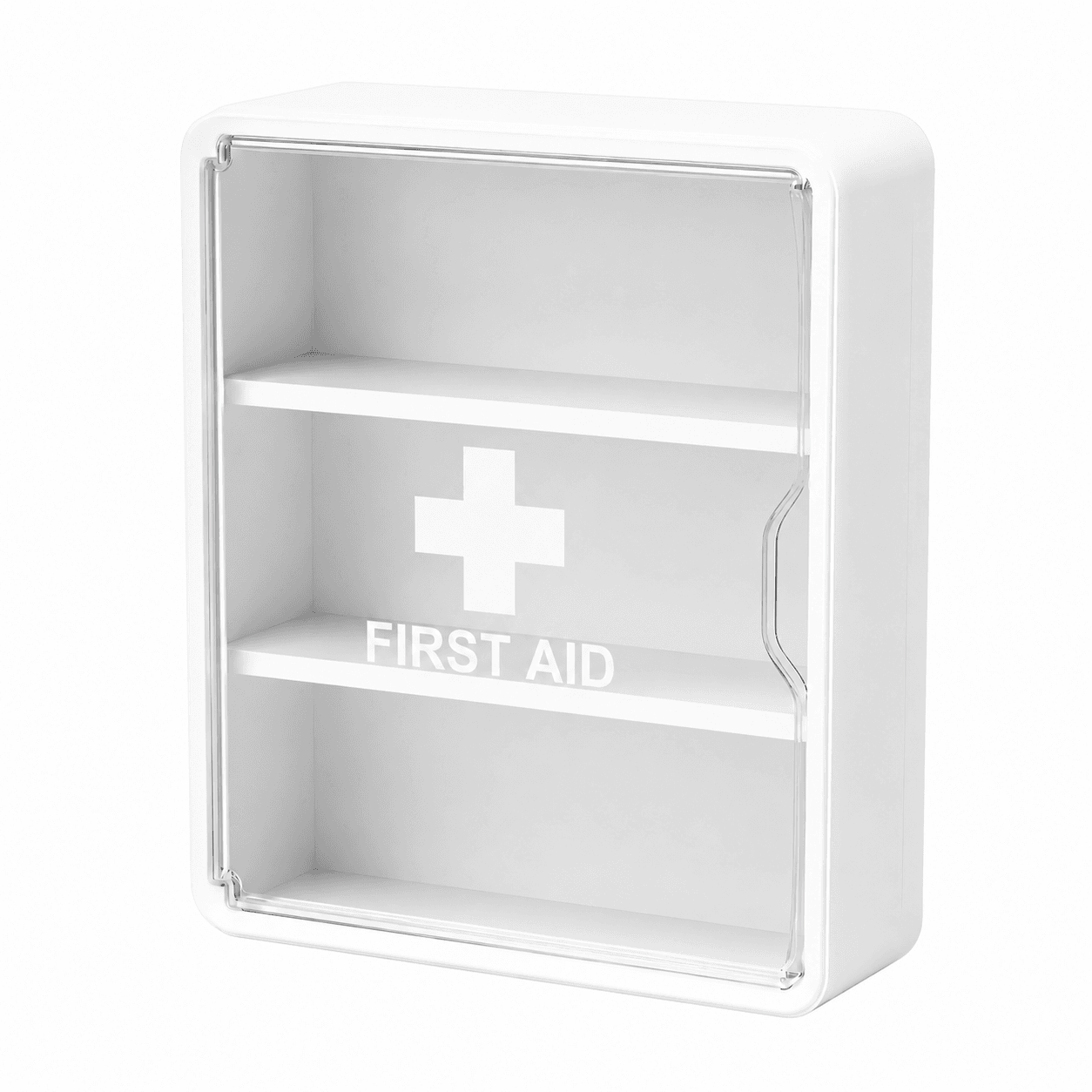 Wall-Mounted First Aid Kit with Transparent Panel