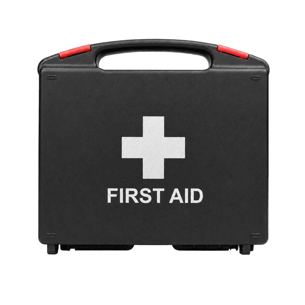 Portable First Aid Kit with Buckles-Curved Handle