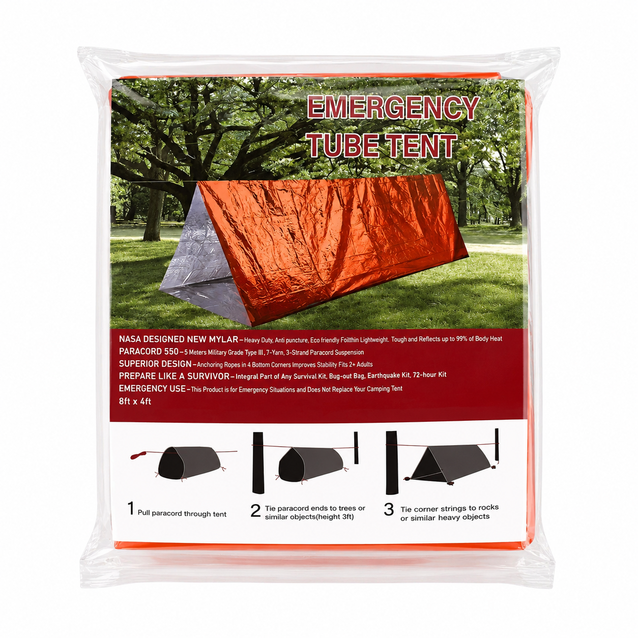 Emergency Tent for Single-Person Temporary Shelter