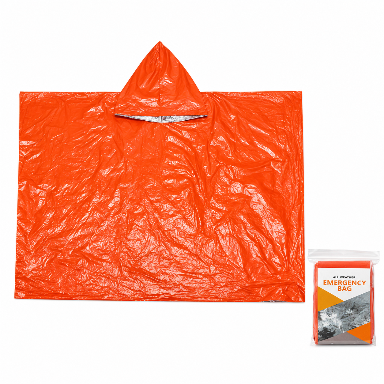 Emergency Raincoat for Outdoor First Aid and Weather Protection