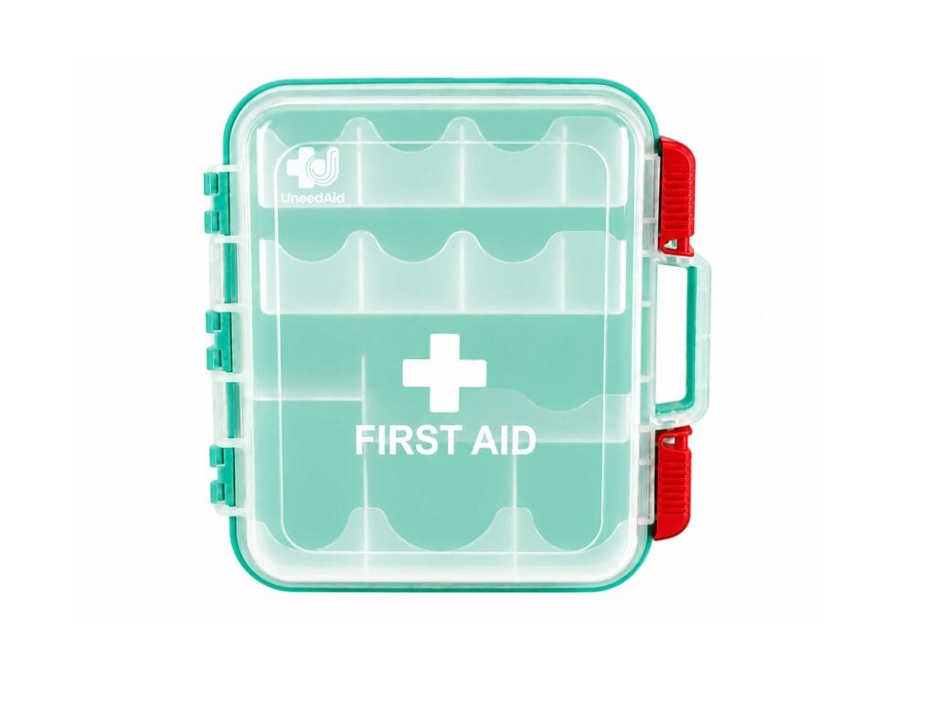 Wall-mounted Slide Latch First Aid Kit