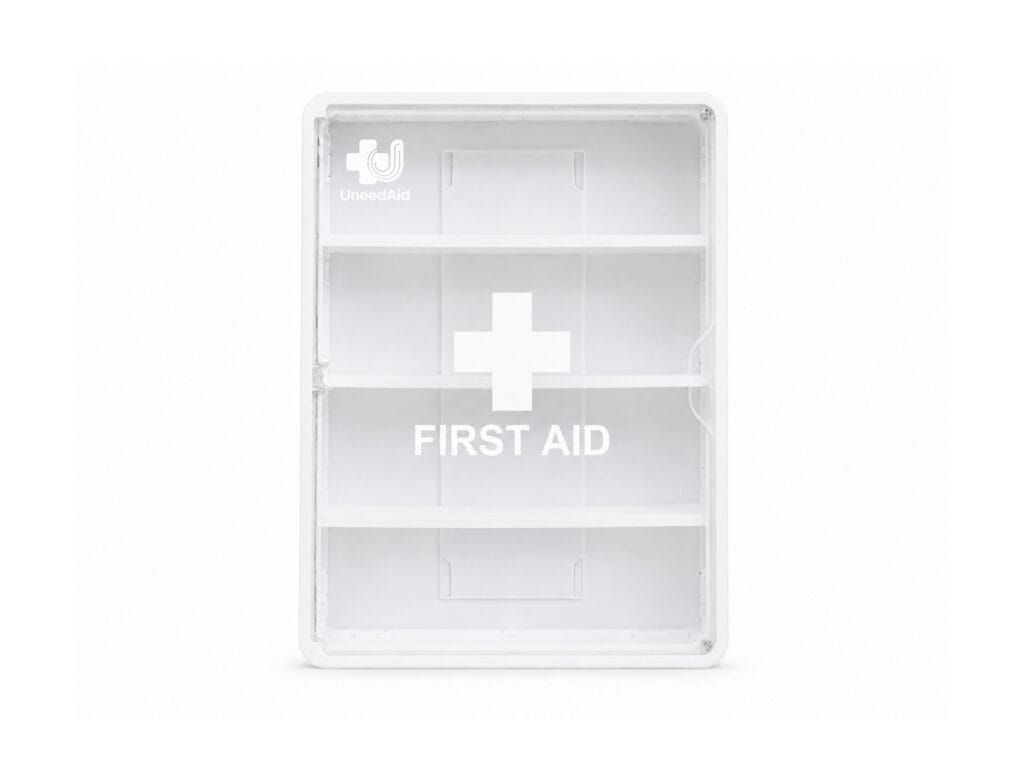 Wall-Mounted First Aid Kit with Transparent Panel