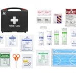 Portable First Aid Kit with Buckles-Curved Handle detail image