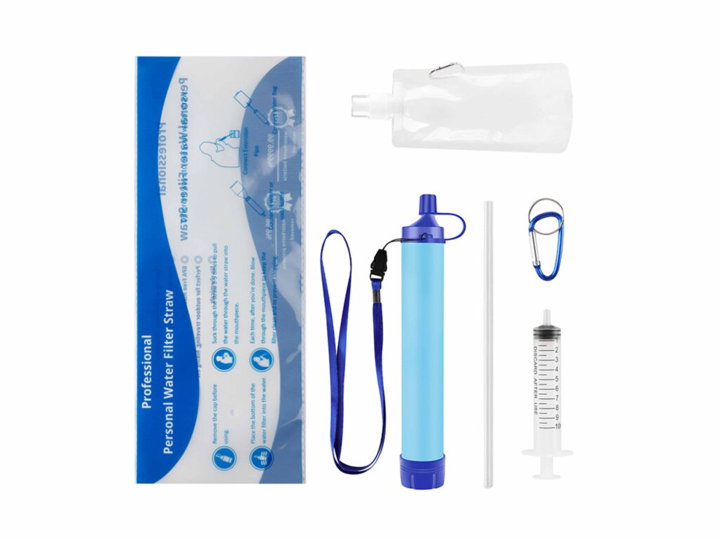 Outdoor Water Purifier Set for Camping and Emergency Preparedness
