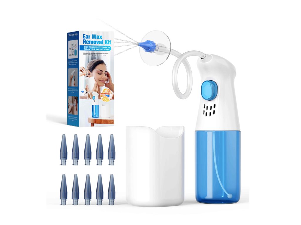 Ear Washing Kit with Basin and Replaceable Nozzles