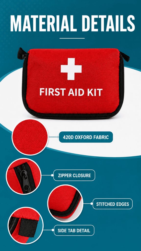 Small First Aid Pouch Soft Bag detail image