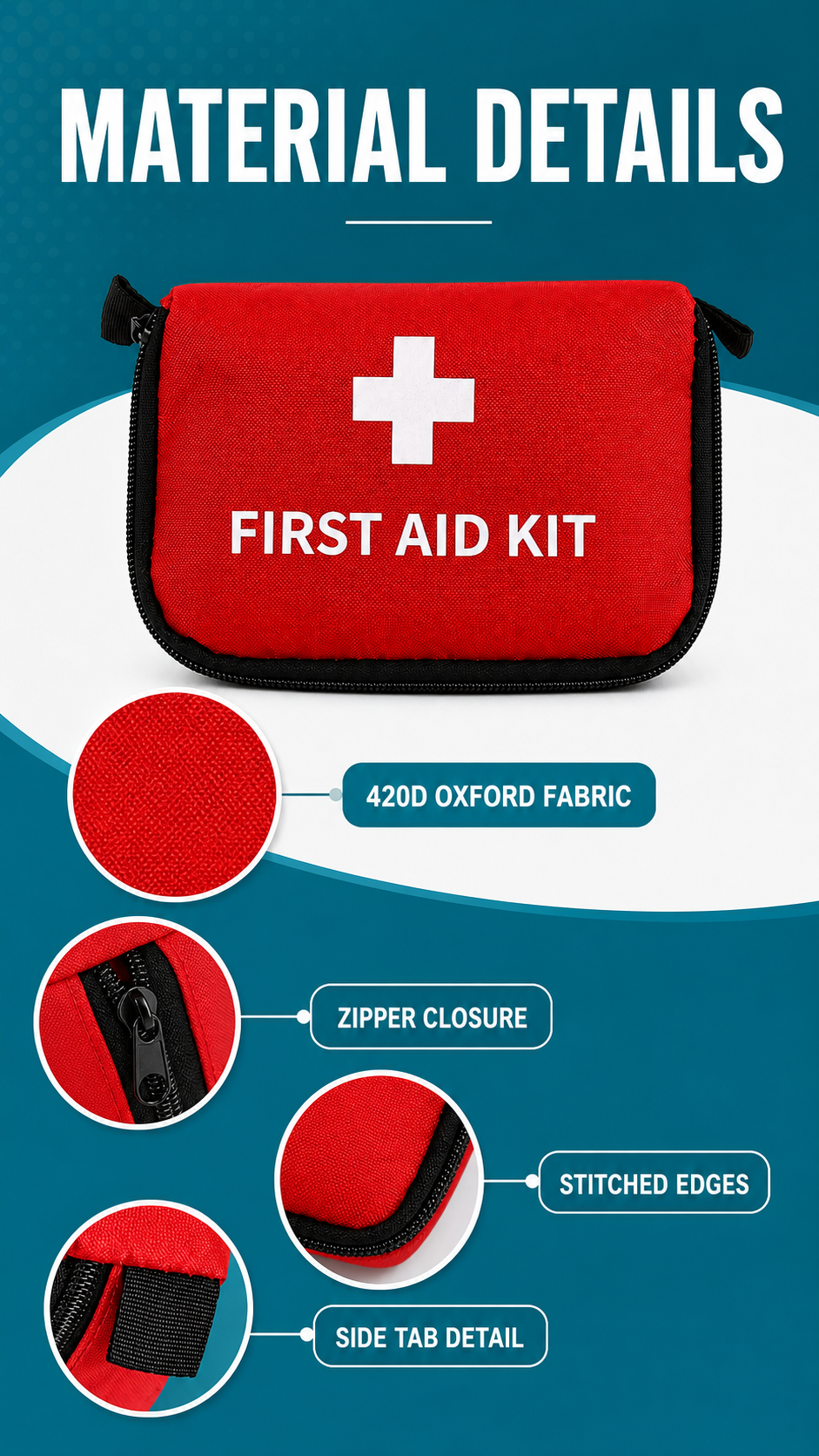 Small First Aid Pouch Soft Bag detail image