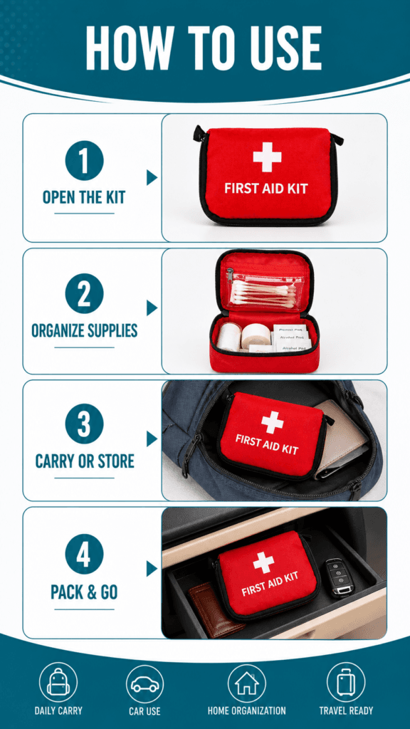 Small First Aid Pouch Soft Bag detail image