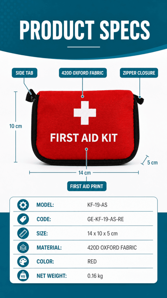 Small First Aid Pouch Soft Bag detail image