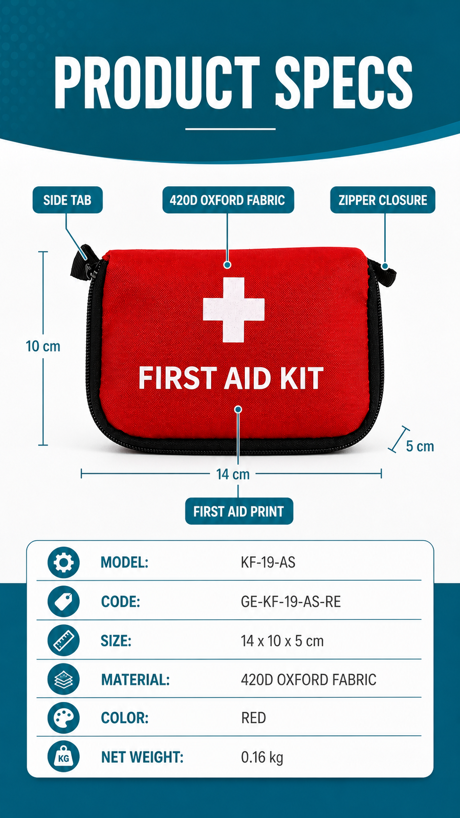 Small First Aid Pouch Soft Bag detail image