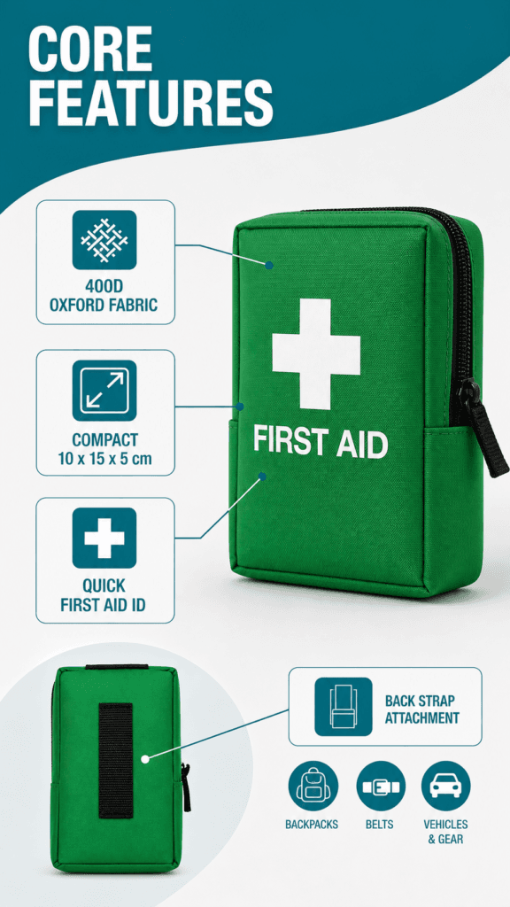 Portable First Aid Kit Pouch detail image