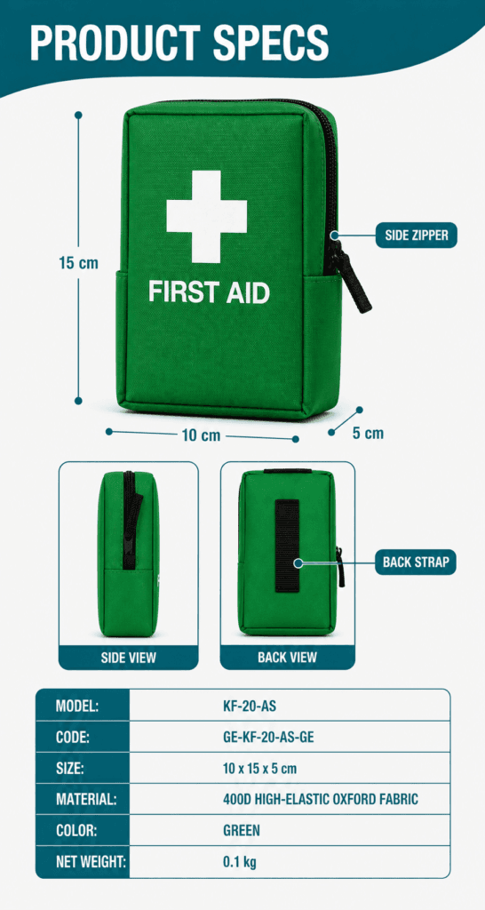 Portable First Aid Kit Pouch detail image