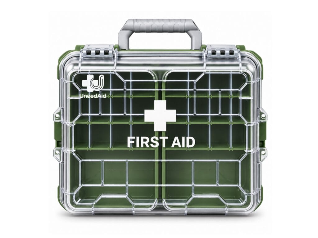 First Aid Box with Fold Tray