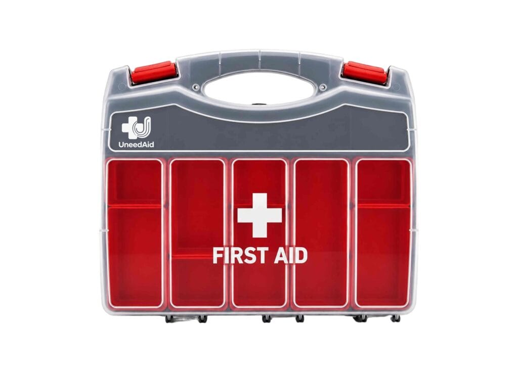Double-sided Transparent First Aid Kit- Curved Handle